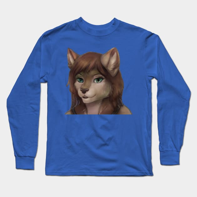 Kawaii Neko Anime Girl Long Sleeve T-Shirt by DravenWaylon